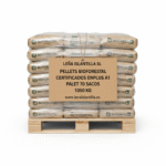 Pellets BIOFORESTAL Certificados ENplus A1 - Saco 15 kg - Palet 70 Sacos (1050 kg)
